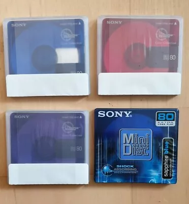 Kaufen 4 Minidisc SONY MD80 Neu In Originalverpckung  • 1€