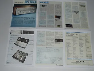 Kaufen Pioneer SX-1250 Ultimate Empfänger Prospekt 6 Seiten, 1976, Artikel, Brille, • 12.55€