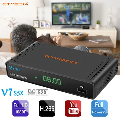 Kaufen HD Sat Receiver DVB-S2/S2X Satelliten TV Receiver Mit Aufnahmefunktion USB WLAN • 29.99€