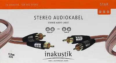 Kaufen Inakustik Star Audio-Cinchkabel RCA Vergoldet Mit 1,5 M • 18.99€