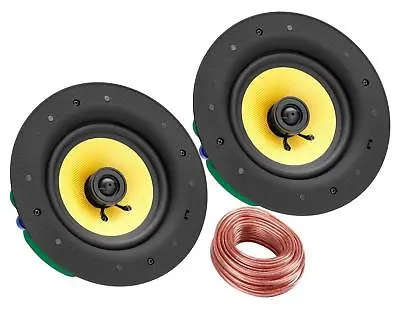Kaufen 2-Wege Lautsprecher Stereo Set Einbaulautsprecher Deckenlautsprecher Bluetooth • 175.68€