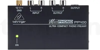 Kaufen Behringer PP400 Ultrakompakter Phono-Vorverstärker, Schwarz, Weiß, Silber 1 Paket/S  • 45.25€