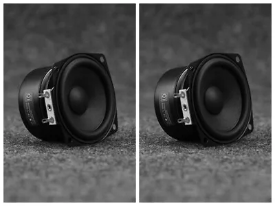 Kaufen 1 Paar 2,5  Zoll Full Range Audio HiFi Lautsprecher & Subwoofer 4Ω 8Ω Schwarz  • 36.31€