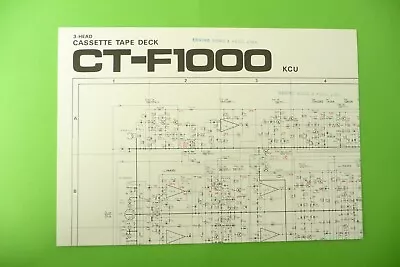 Kaufen Circuit Diagrams-Schaltpläne Für Pioneer CT-F1000 KCU  ,ORIGINAL !!! • 15€