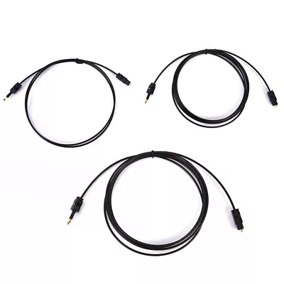 Kaufen Black Audio Cable TOSlink Plug To MINI-TOSLink OPTICAL 3.5mm Jack 0.5m HcJCA LN • 3.64€