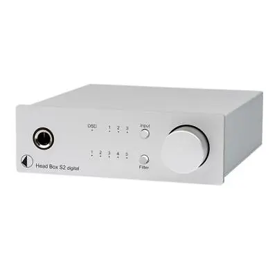 Kaufen Pro-Ject Head Box S2 Digital Kopfhörerverstärker + DAC Roon USB DSD PCM Silber • 289€
