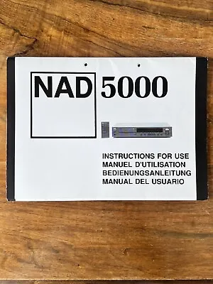 Kaufen NAD 5000 CD-Player Bedienungsanleitung Operating Instuctions User Owner’s Manual • 2€