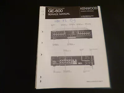 Kaufen Original Service Manual Schaltplan Kenwood GE-600 • 11.90€