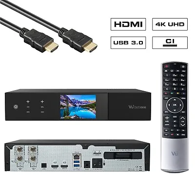 Kaufen VU+ Duo 4K SE BT 2x DVB-S2X FBC Twin Tuner UHD WiFi PVR Ready Linux Receiver • 449€