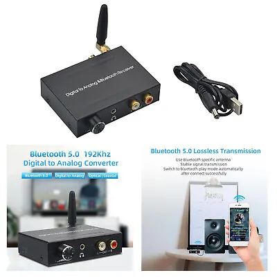 Kaufen 192khz Dac Digital Zu Analog-wandler Mit Bluetooth-empfänger Neu A • 27.43€