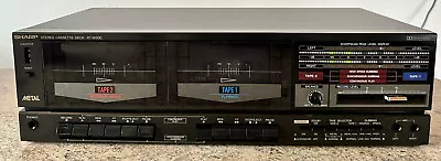 Kaufen SHARP RT-W500 Stereo Double Kassette Deck, Tapedeck, Kassettenrekorder, Dolby NR • 89€