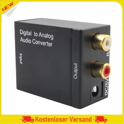 Kaufen Analog To Digital Signal Audio Sound Adapter Optical Coax Toslink SPDIF Adapter • 7.13€