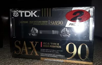 Kaufen 2 X TDK SA-X 90 HIGH BIAS TYPE II KASSETTE Tape • 17.50€