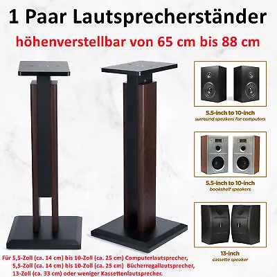 Kaufen Paar Lautsprecherständer Boxenständer ✅ Höhenverstellbar ✅ Stabil ✅ Top Qualität • 156.49€