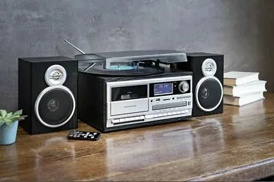 Kaufen Kompaktanlage Musikanlage DAB+ Encoding Plattenspieler Usb Kassette CD RADIO Sil • 132€