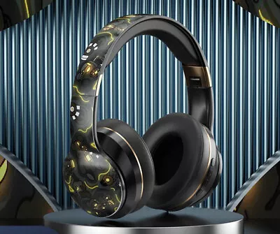 Kaufen Kabellose Musik Kopfhörer Mit Geräuschunterdrückung Over-Ear Ohrhörer 5.2 UK • 13.31€