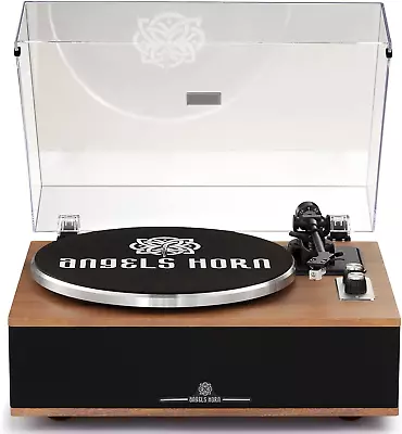 Kaufen ANGELS HORN Schallplattenspieler Vinyl, Plattenspieler Bluetooth HiFi Mit Lautsp • 374.70€