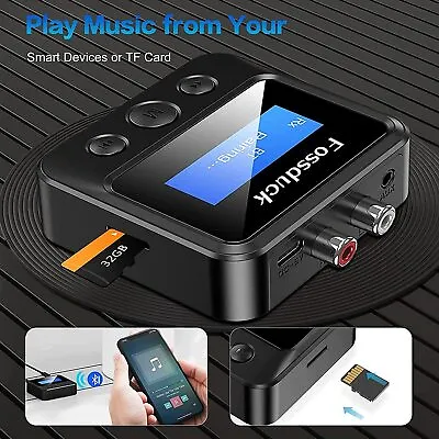 Kaufen NFC Bluetooth 5.0 Empfänger 3.5mm AUX Cinch Buchse Hifi Wireless Adapter Audio • 17.99€