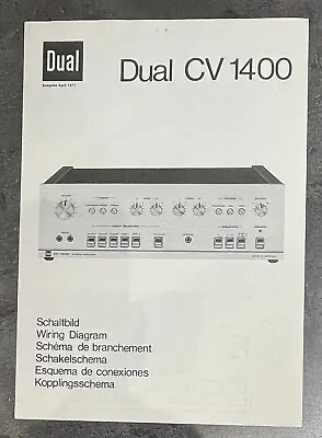 Kaufen Dual CV 1400 - Schaltbild - Schaltplan - Wiring Diagram - ORIGINAL - Top • 7.50€