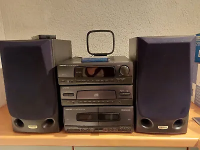 Kaufen Stereoanlage ONKYO Gebraucht Mit Boxen, CD Spieler, Doppel-Kassetten-Deck • 58€