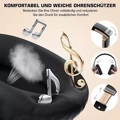 Kaufen Bluetooth Kopfhörer Over Ear Kabellos Mit 5 EQ-Modi HiFi Stereo Wireless Headset • 19.84€