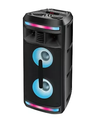 Kaufen Denver Party Speaker BPS-351 Bluetooth-Party-Lautsprecher LED-Licht 80W USB AUX • 89.90€