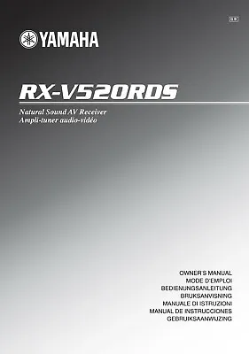 Kaufen Bedienungsanleitung-Operating Instructions Für Yamaha RX-V520 RDS  • 13.50€