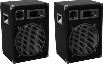 Kaufen Omnitronic DX-1222 3-Wege Box 600 W 2er Set Fullrange Passivbox 12  Tieftöner • 140€