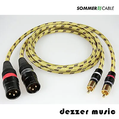 Kaufen 2x 8m Adapterkabel Classique H Gold / Sommer Cable / XLR Cinch Male/High End • 123.90€