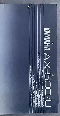 Kaufen Bedienungsanleitung Yamaha AX 500 U Verstärker • 9€
