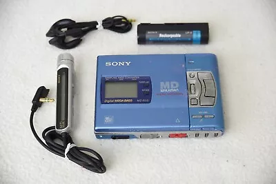 Kaufen SONY MZ-R50 MD MiniDisc Recorder + Fernbedienung + Kopfhörer + Netzteil • 120€
