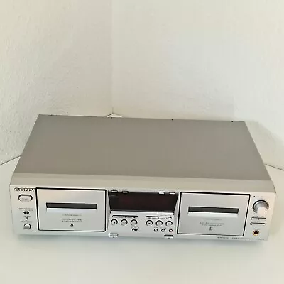 Kaufen SONY  TC-WE 475 Stereo Cassette Deck  Kassettendeck Silber Auto Reverse WE475 • 99€