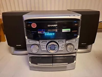 Kaufen SHARP CD C605 Audio System Stereoanlage (3 CD's, 2 Kasseten, Radio) & X-Bass • 59.90€