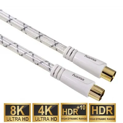 Kaufen Hama 1,5m Antennen-Kabel 120db Koaxial-Kabel Koax-Kabel 8K 4K HD TV LED LCD OLED • 9.90€