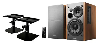 Kaufen Aktives R1280DB Stativ Set 2.0 HiFi Lautsprecherpaar Wood Mit 2x Tischstativ • 169€