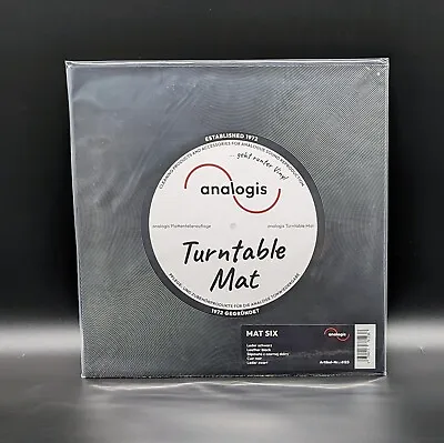 Kaufen Analogis Schallplatten-Matte »Mat Six« Plattentellerauflage Aus Schwarzem Leder • 27.90€