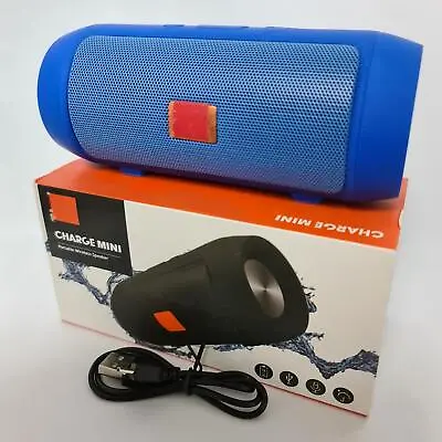 Kaufen Bluetooth Mini Lautsprecher Sound Box Station Musik Kabellose Musikbox USB Blau • 15.48€