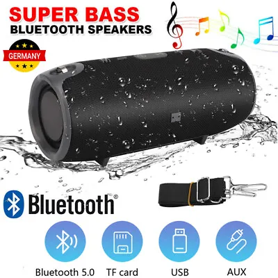 Kaufen 40W Tragbarer Wireless Bluetooth Lautsprecher Subwoofer SD Musicbox Stereo NEU • 20.98€