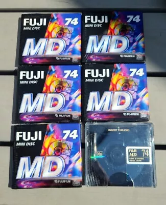 Kaufen 6x Fuji MD 74 Mini-Disc 74Min. Mini Disc  OVP Neu !  • 29€