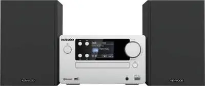 Kaufen Kenwood M-725DAB-S Micro Stereo Anlage Frosted Aluminium 2 X 25 Watt CD Player • 189€