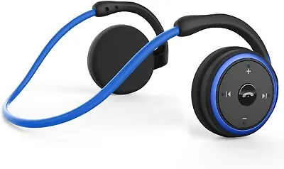 Kaufen AEAK Marathon Lauf Kopfhörer Wireless Kristall Sound Blau Schwarz UVP £23 • 14.83€