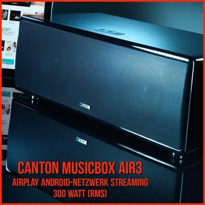 Kaufen CANTON Musicbox AIR3 AirPlay Android-Netzwerk Streaming Lautsprecher 300W TOP ! • 459€
