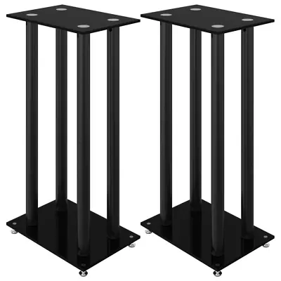 Kaufen Lautsprecher-Ständer 2 Stk. Schwarz Hartglas 4 Säulen • 107.90€