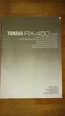 Kaufen Yamaha RX-450  Bedienungsanleitung Operating Instuctions Manual • 2€