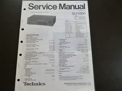 Kaufen Original Service Manual Schaltplan Technics SU-V500 • 12.50€