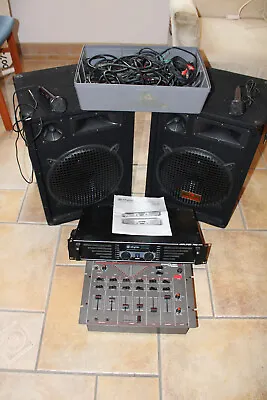 Kaufen DJ Anlage Gebraucht Mit Boxen,Stereomixer Und Amplifier • 100€