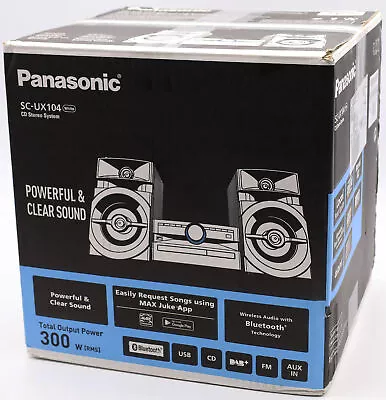 Kaufen Panasonic SC-UX104EG-W CD-Micro-Musik Bluetooth, Tuner DAB+/FM USB, AUX-IN • 1,000€