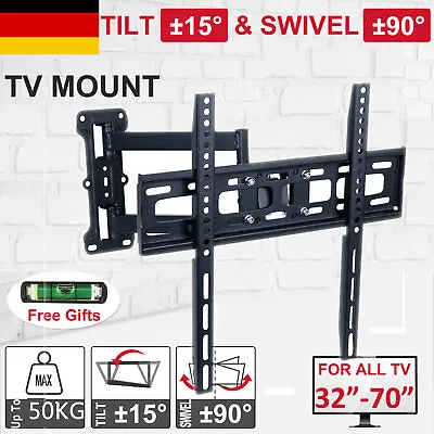 Kaufen 17-55 Zoll TV Fernseher Wandhalter Wandhalterung LCD LED Neigbar Schwenkbar DHL • 24.90€