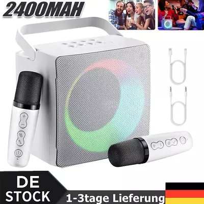 Kaufen Bluetooth Mikrofon Tragbares Handmikrofon Für Kinder & Erwachsene Karaoke 2x Mic • 39.99€