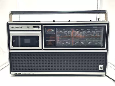 Kaufen Grundig C 6500 Stereo Kassetten Recorder - Tapedeck Defekt, Beleuchtung Geht Nic • 34.99€